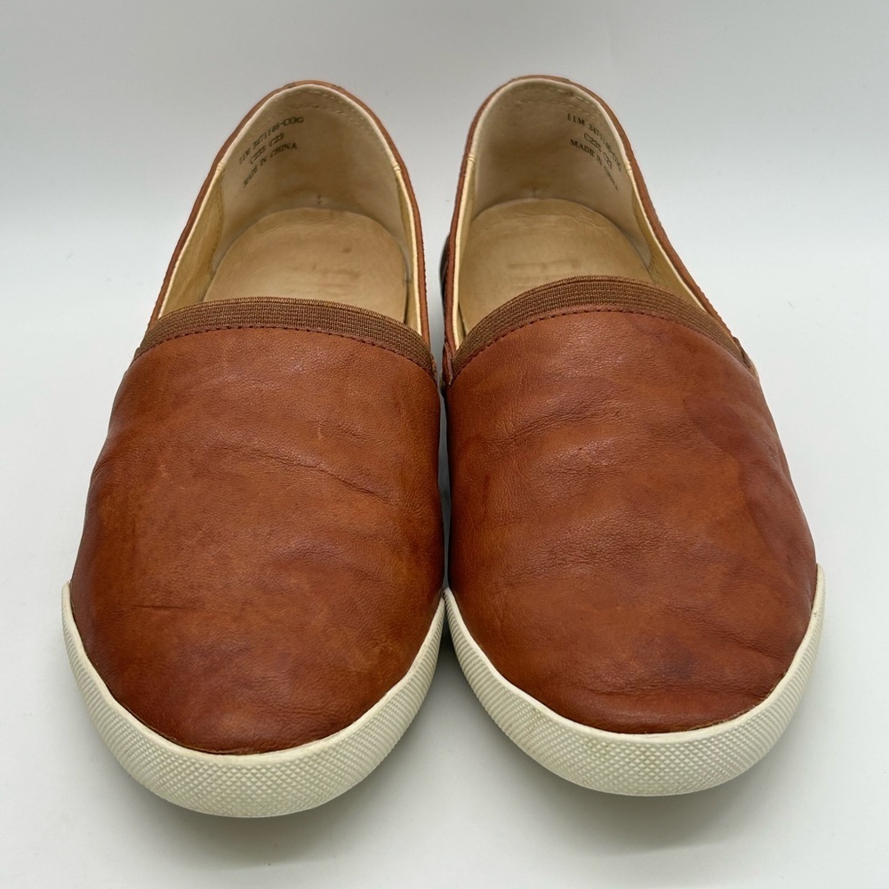 Frye Melanie Slip-On Flats Brown Size 11M Soft Leather Casual Shoes New With Box - Picture 5 of 11